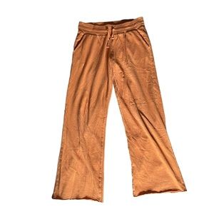 Colsie Cottagecore Pale Orange Loungewear Flare Drawstring Pants , Size Medium